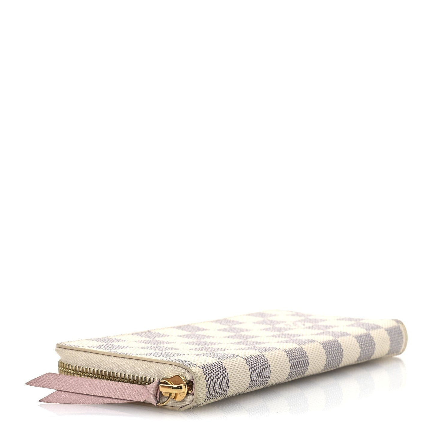 Damier Azur Clemence Wallet Rose Ballerine