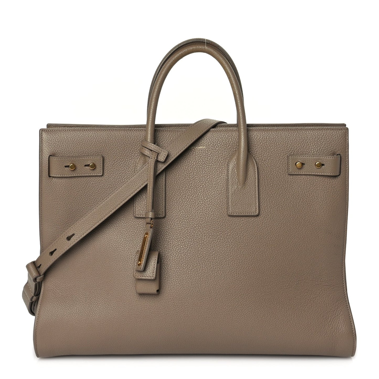 Calfskin Large Souple Sac De Jour Dark Beige