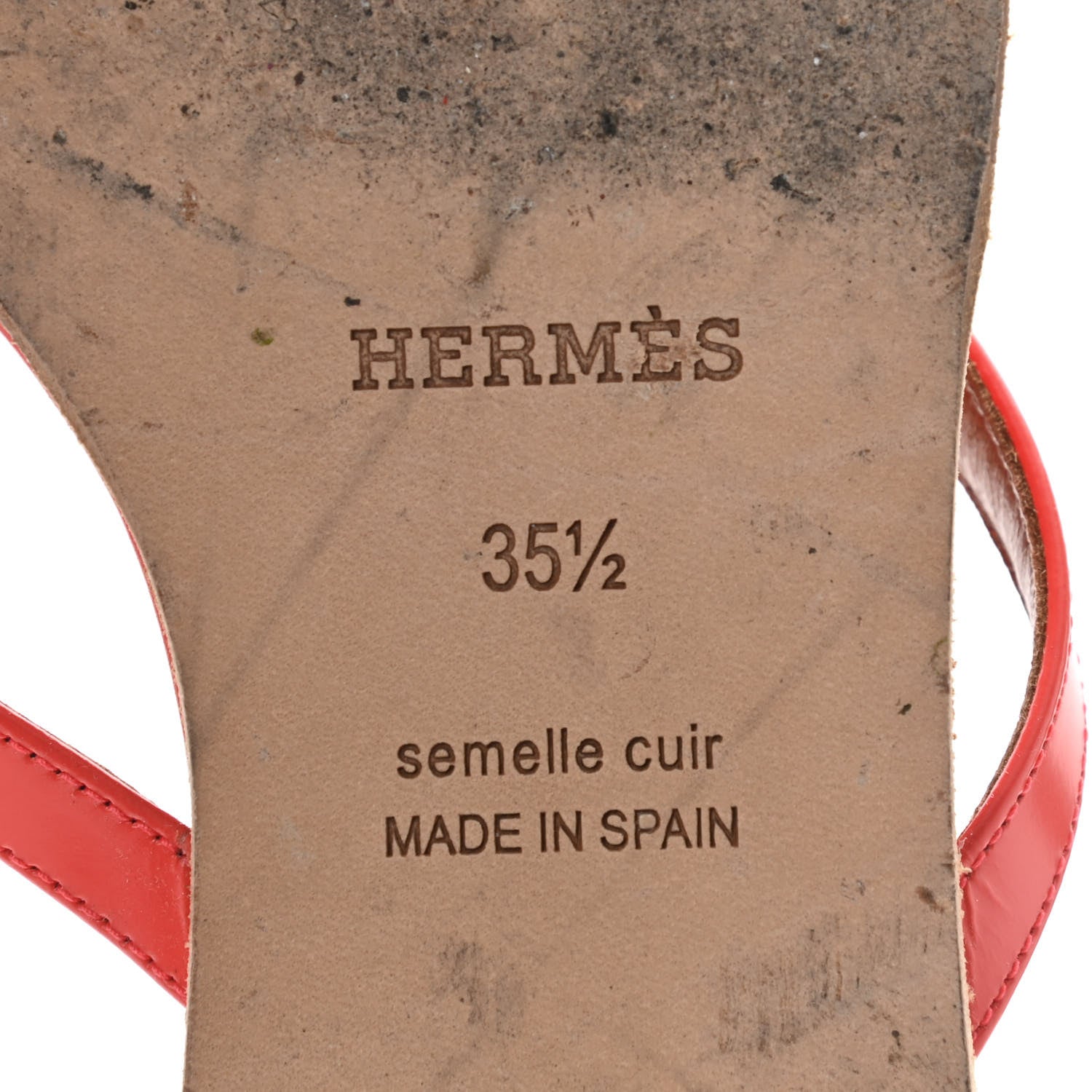Hermes Nappa Calfskin Corfou Sandals 35.5 6 of 9