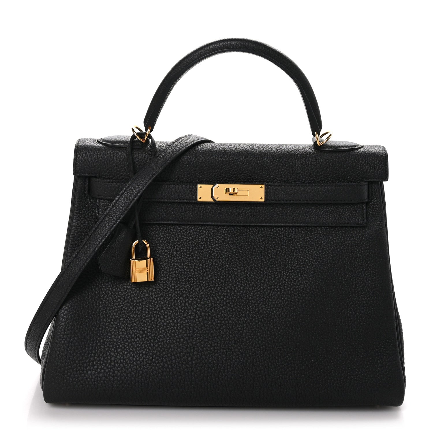 Hermes Togo Kelly Retourne 32 Black 1 of 14