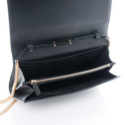 Saint Laurent Calfskin Classic Y Chain Wallet Black 5 of 8