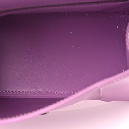 Balenciaga Shiny Box Calfskin Tonal B Small Hourglass Top Handle Bag Lilac 4 of 8