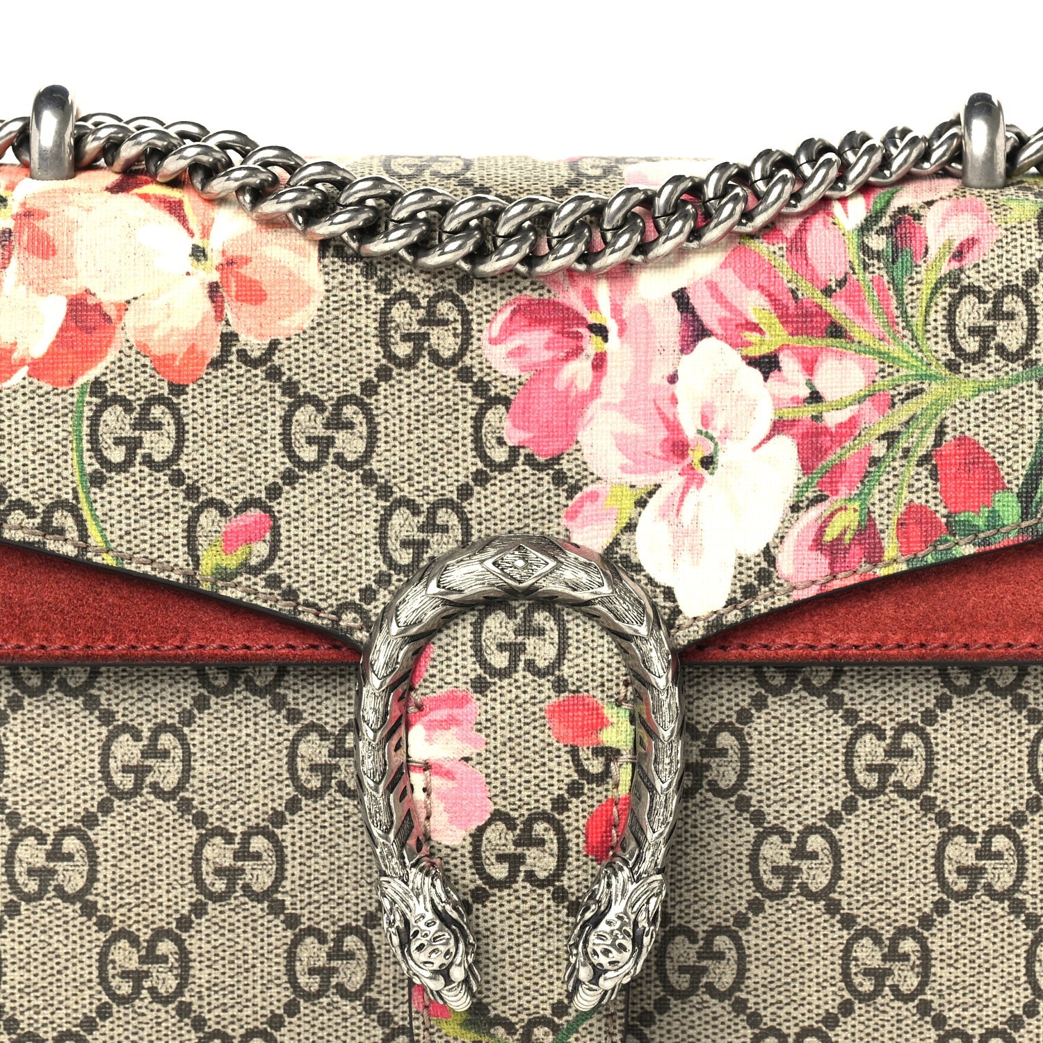 Gucci GG Supreme Monogram Blooms Mini Dionysus Shoulder Bag Beige Multicolor Dry Rose 6 of 8