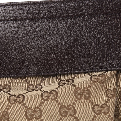 Gucci GG Monogram Double Pocket Belt Bag Dark Brown 6 of 10