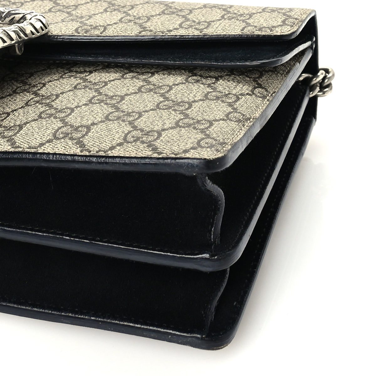 GG Supreme Monogram Small Dionysus Shoulder Bag Black