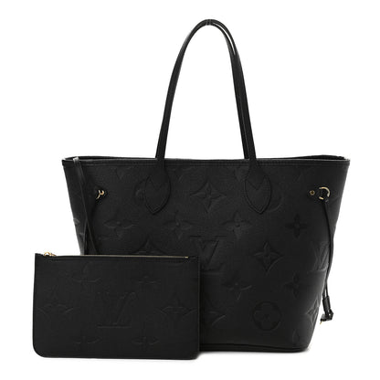 Louis Vuitton Empreinte Monogram Giant Neverfull MM Black 1 of 9