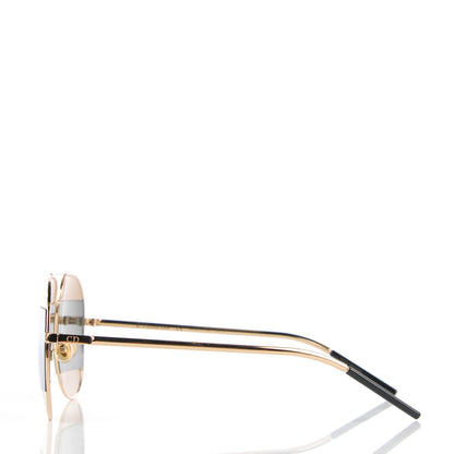 Christian Dior Split 1 Aviator Sunglasses Gold Silver 3 of 6