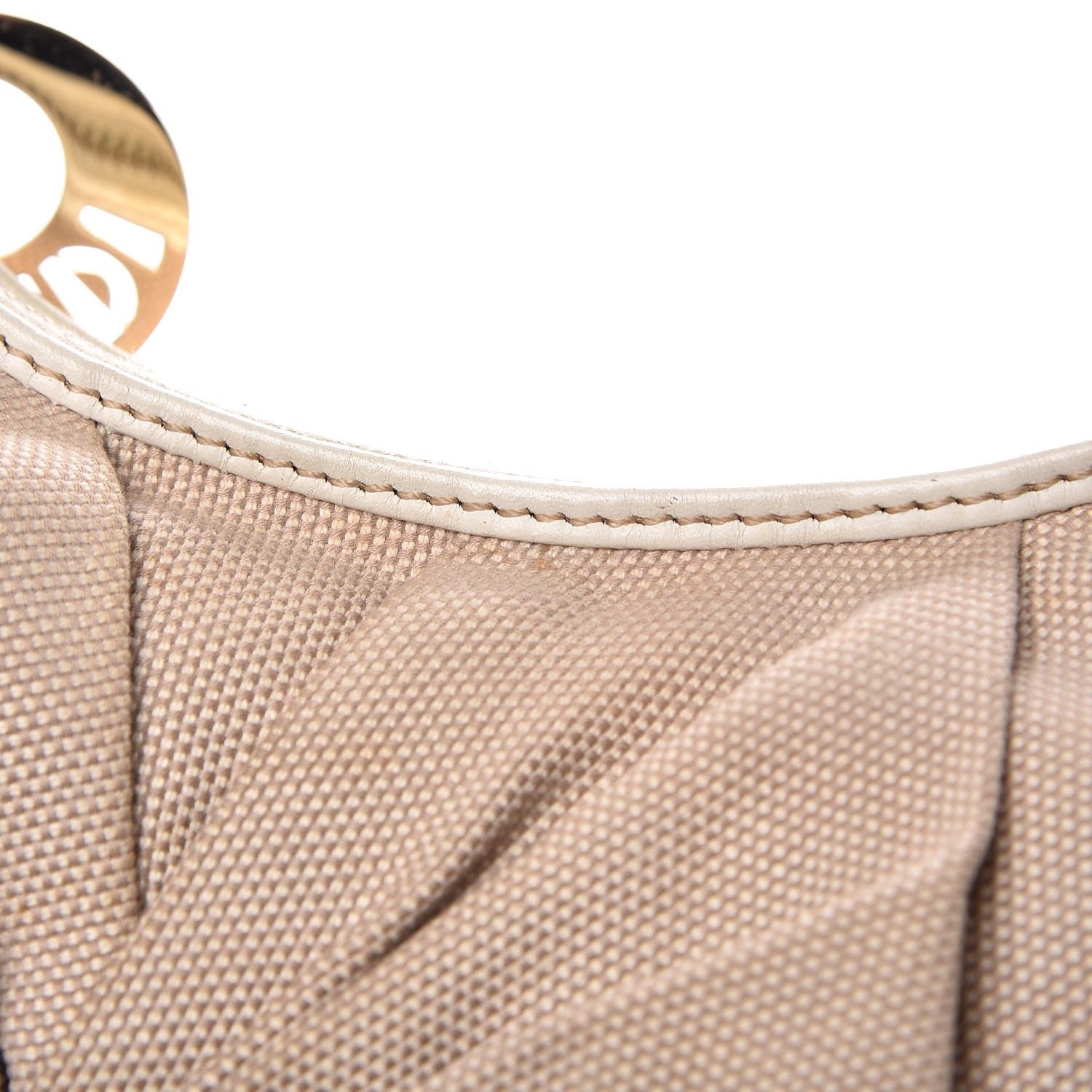 Fendi Canvas Knot Hobo Beige 12 of 17