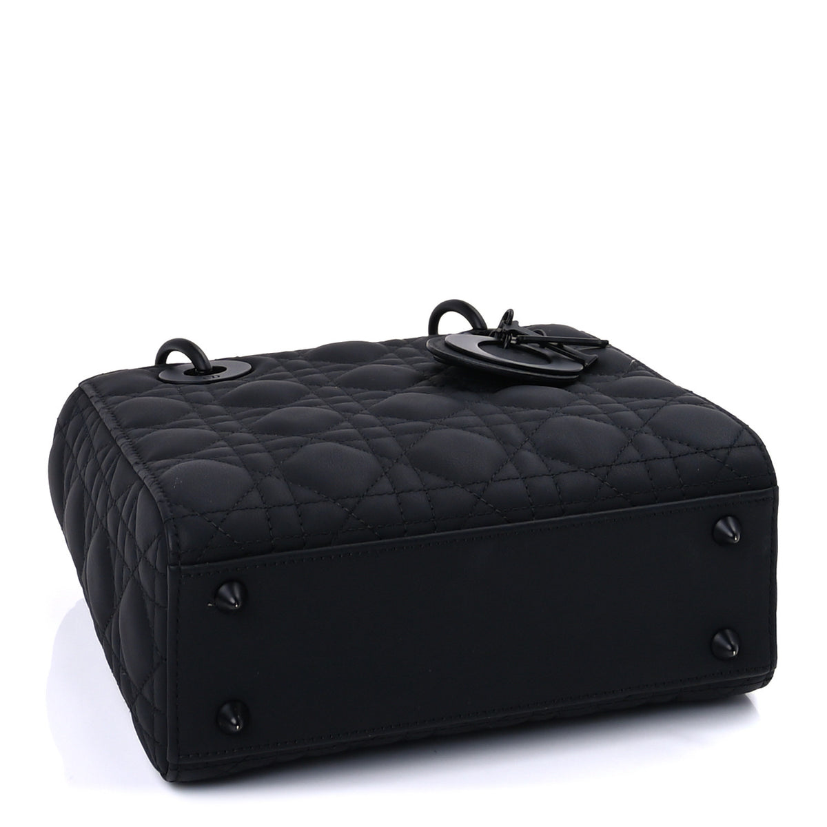 Ultra Matte Calfskin Cannage Small My ABCDior Lady Dior Black