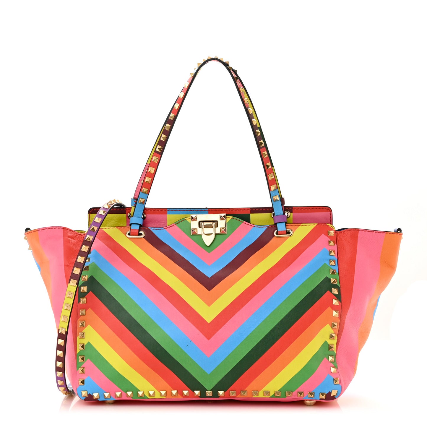 Vitello 1973 Medium Rockstud Tote Multicolor