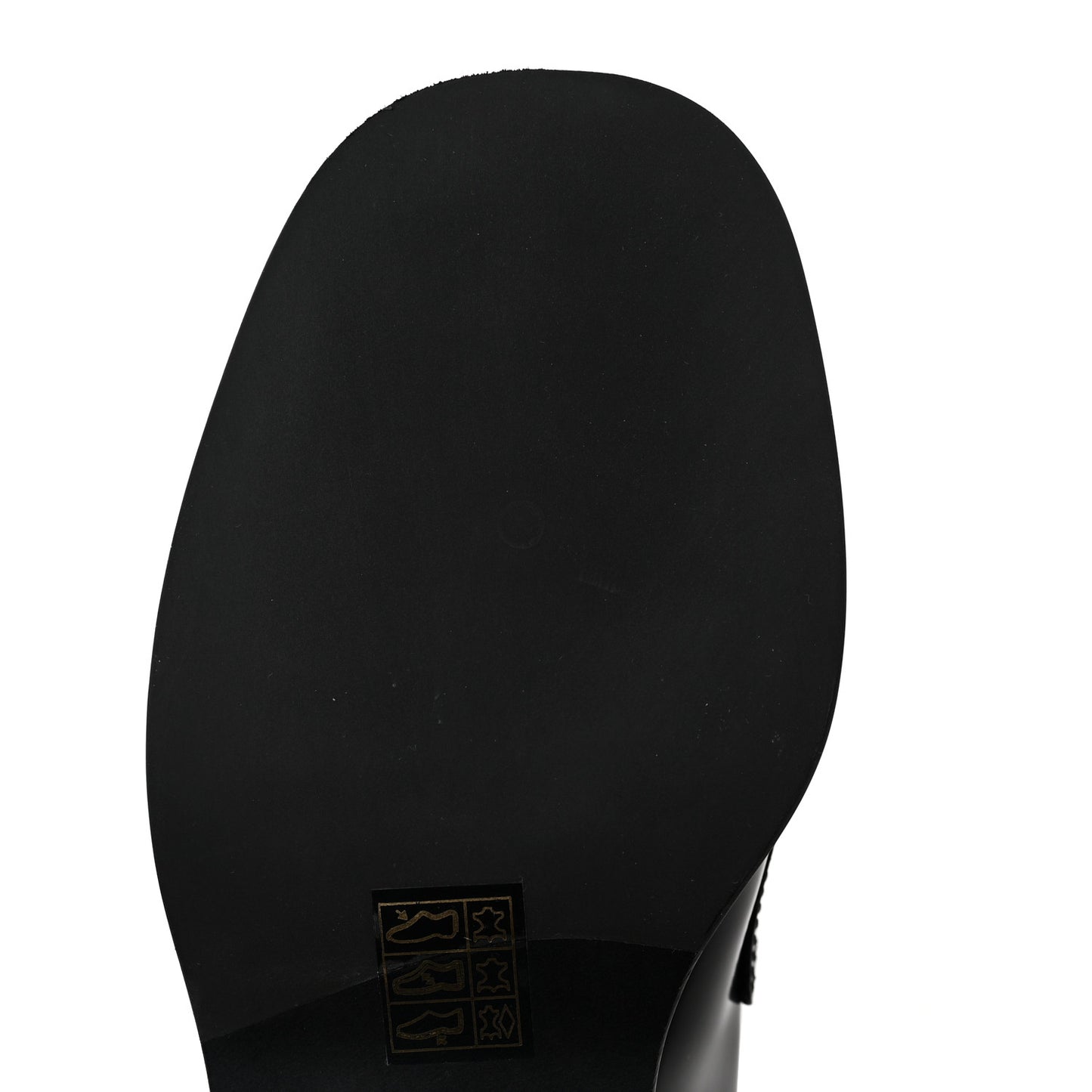 Spazzolato Metal Triangle Logo 20mm Loafers 36 Black