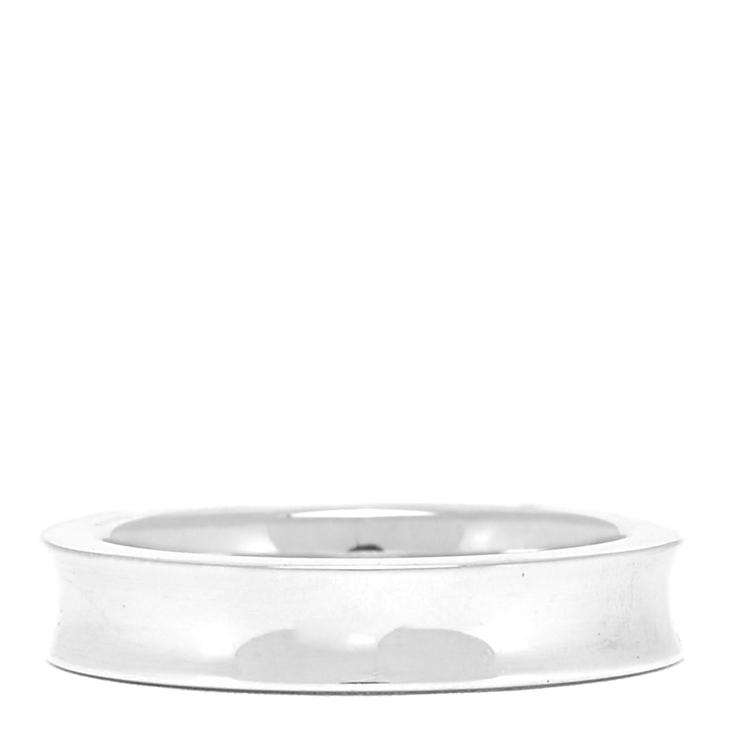 Tiffany Sterling Silver Narrow 1837 Band Ring 49 4.75 3 of 4