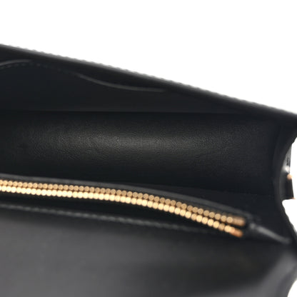 Salvatore Ferragamo Patent Calfskin Mini Vela Flap Bag Black 5 of 9