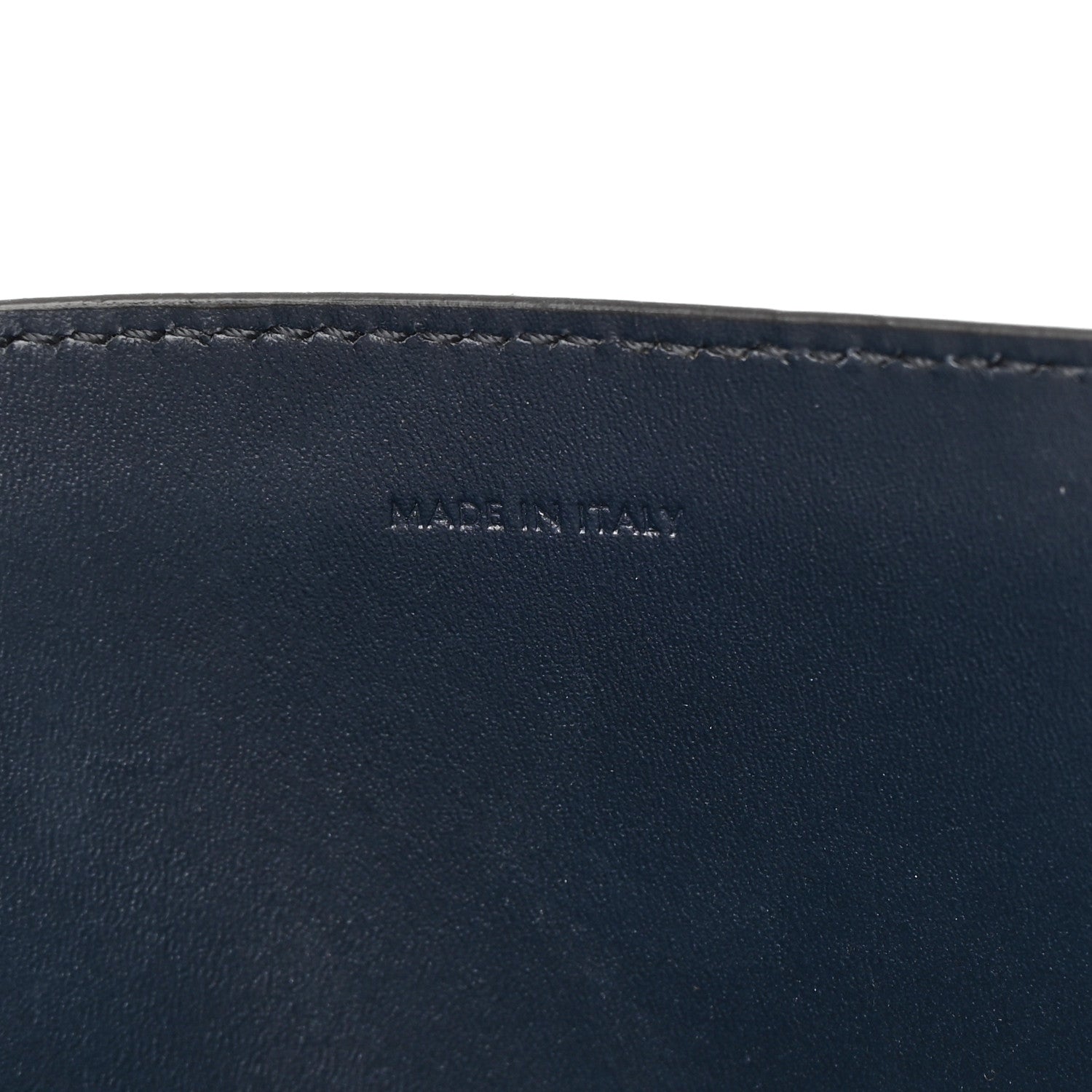 Celine Canvas Calfskin Small Vertical Cabas Vanilla Navy 7 of 11