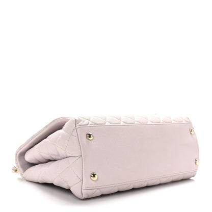 Chanel Caviar Quilted Small Coco Handle Flap Lilas Lilac 4 of 9