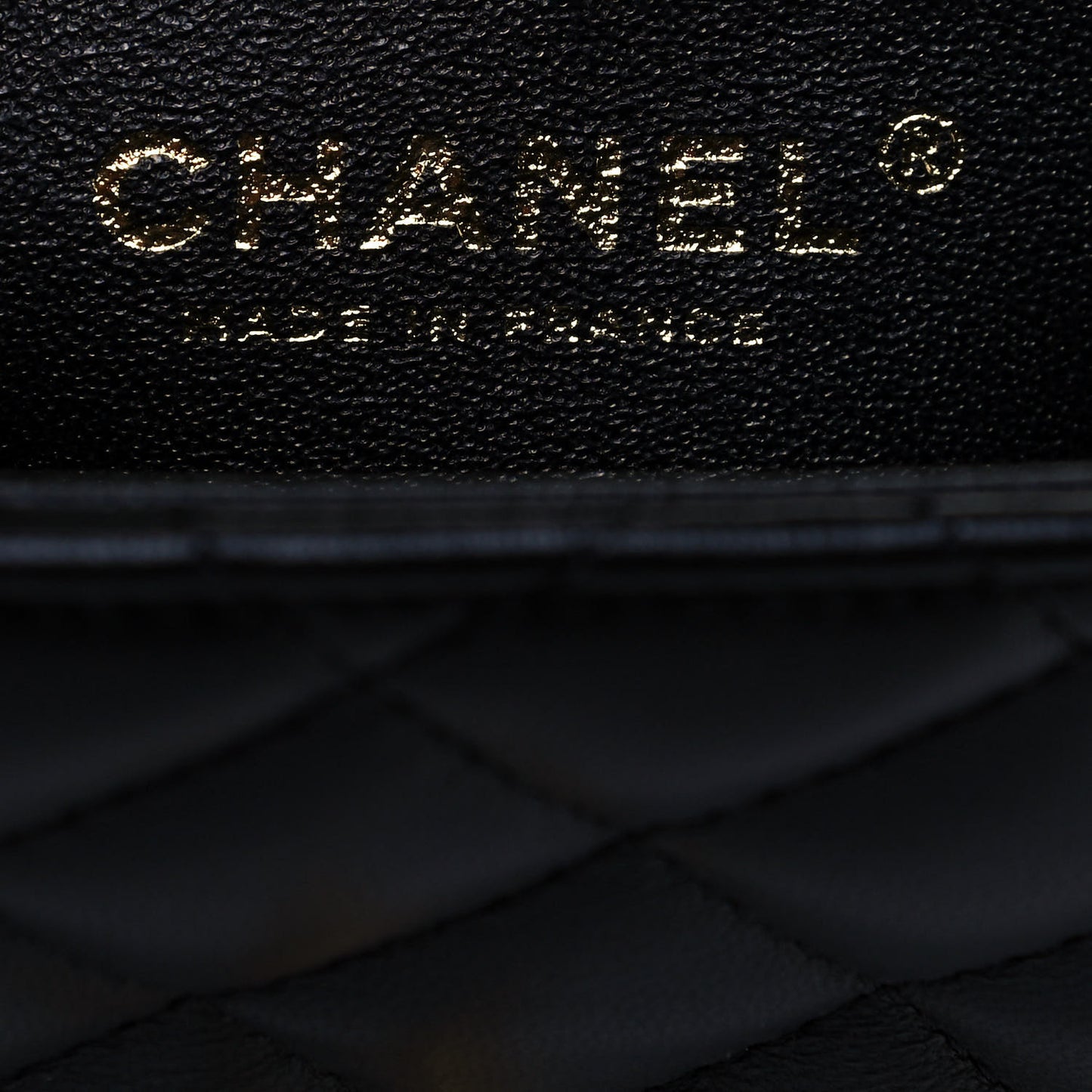 Lambskin Quilted Mini Square Flap Black