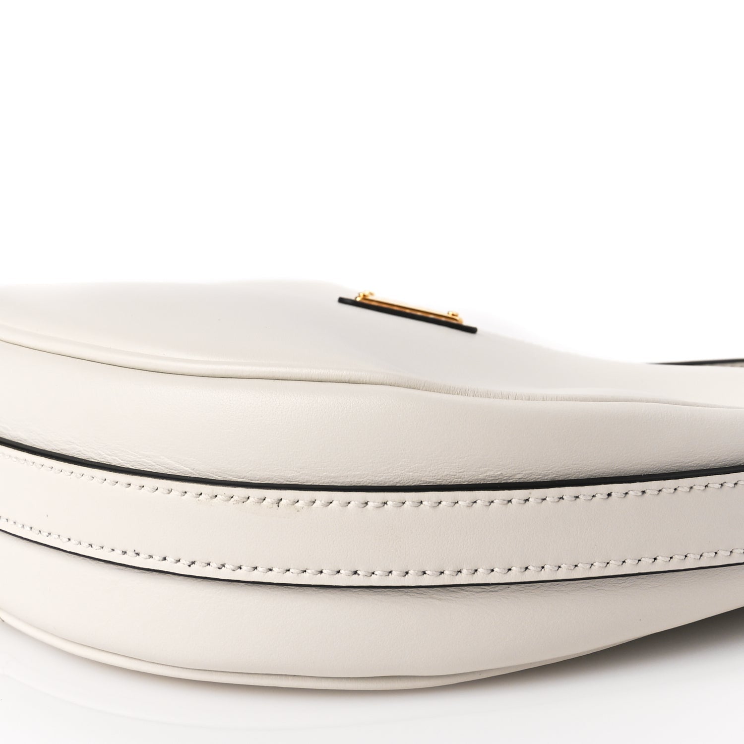 Prada Soft Calfskin Mini Arque Shoulder Bag White 8 of 8