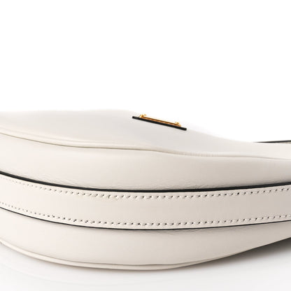 Prada Soft Calfskin Mini Arque Shoulder Bag White 8 of 8