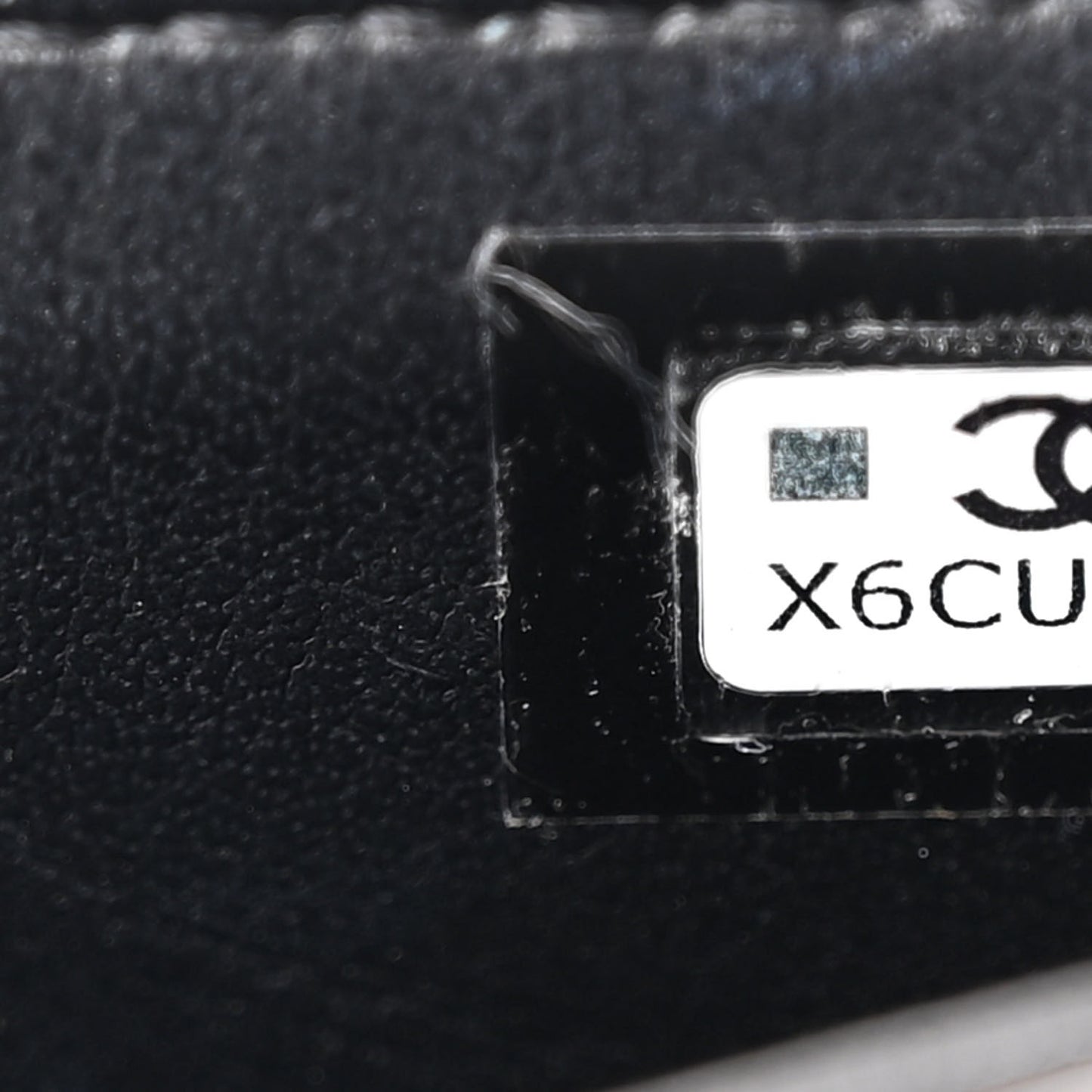 Patent Calfskin Quilted Chain Hoop Bag Black