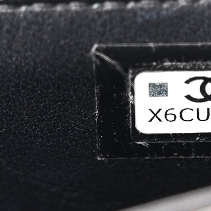 Chanel Patent Calfskin Quilted Chain Hoop Bag Black 7 of 10