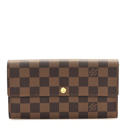 Louis Vuitton Damier Ebene Sarah Wallet 1 of 6