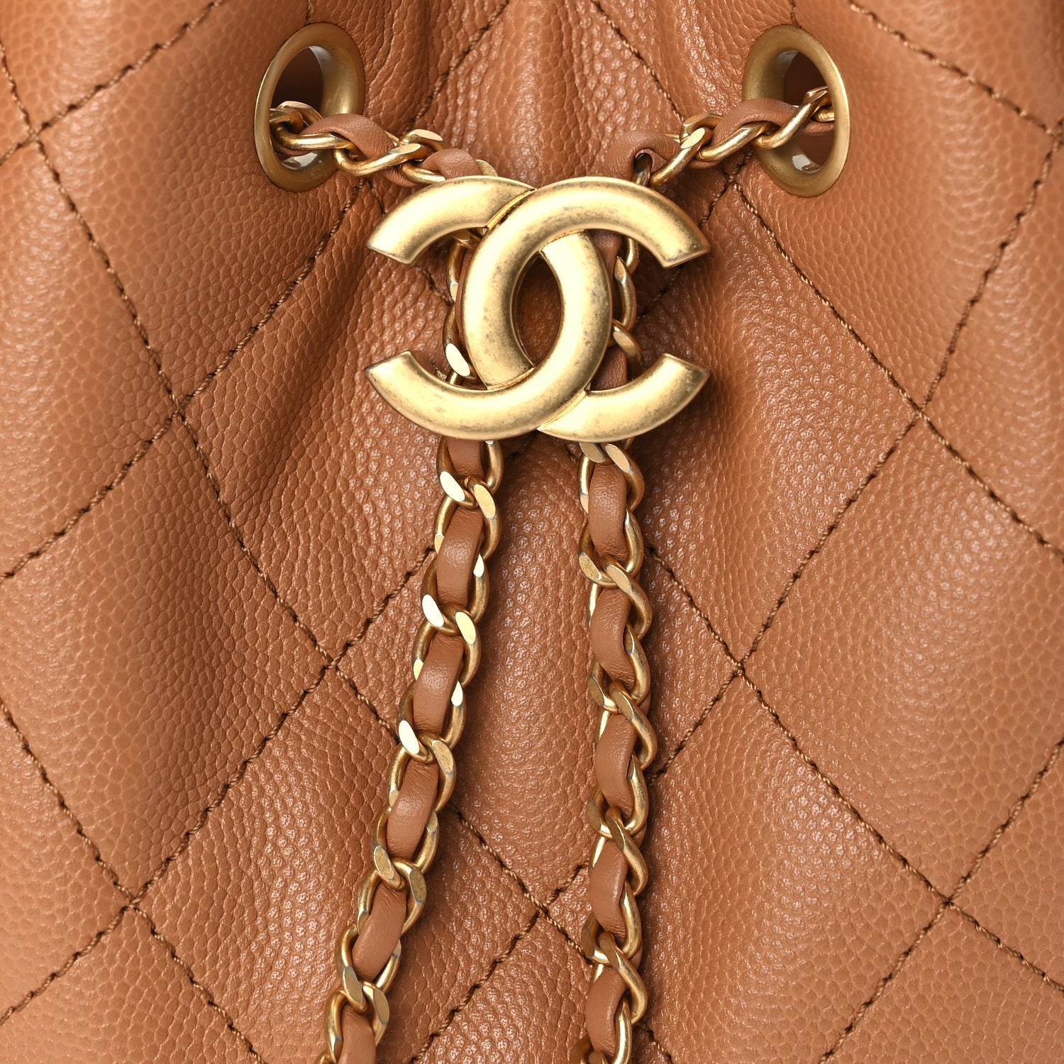 Chanel Caviar Quilted Small  25 Handbag Brown 7 of 9