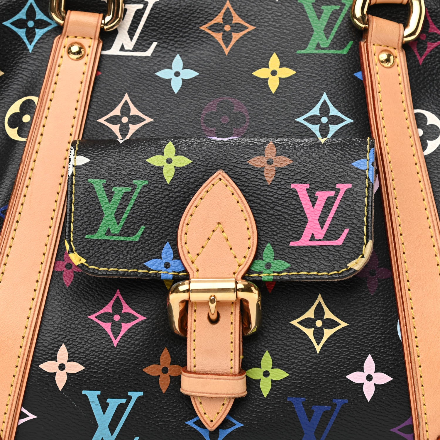 Louis Vuitton Monogram Multicolor Priscilla Black 8 of 13