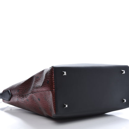 MCM Metallic Visetos Medium Hobo Bag Scooter Red 6 of 11