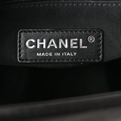 Chanel Lambskin Quilted Large Boy Flap Beige Black 5 of 8