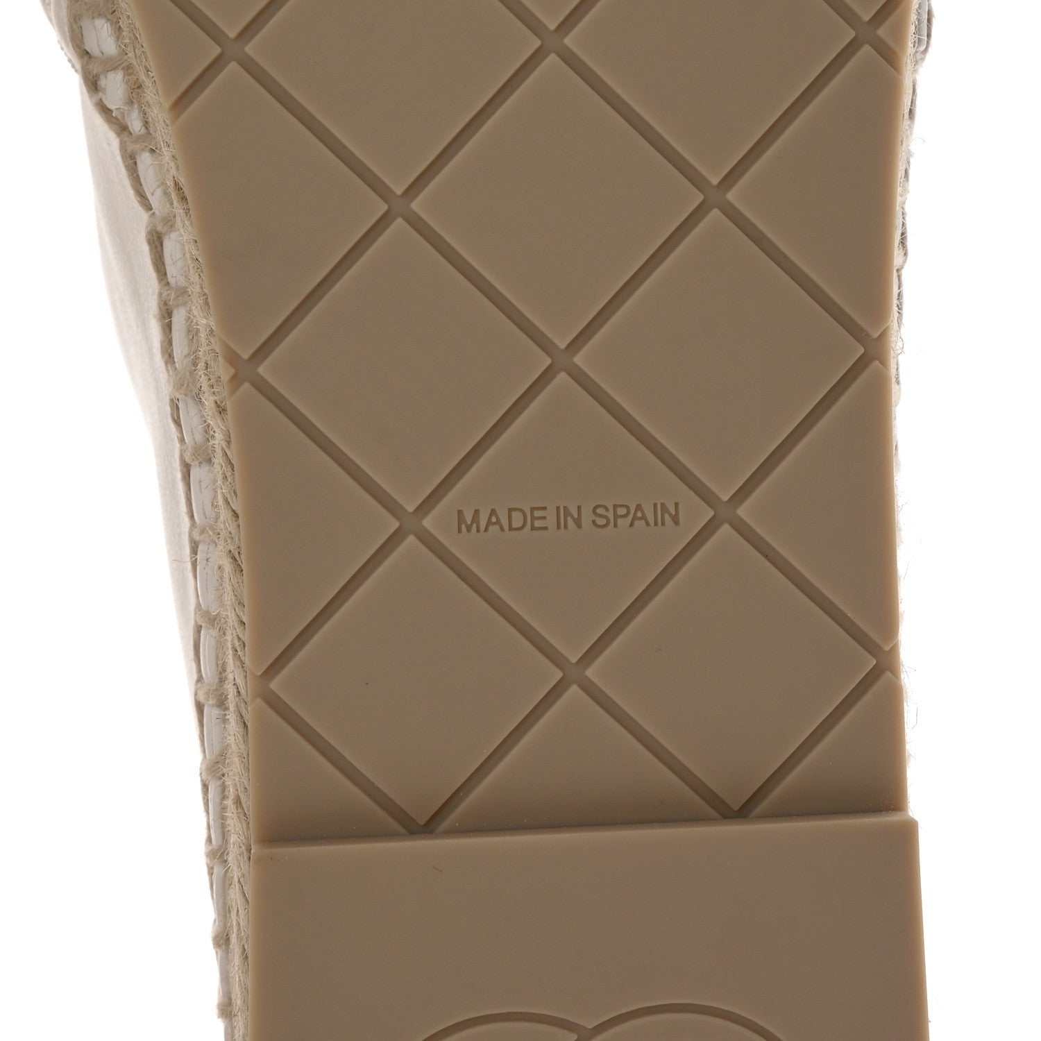 Chanel Lambskin Quilted CC Espadrilles 41 White 7 of 7