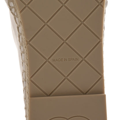 Chanel Lambskin Quilted CC Espadrilles 41 White 7 of 7
