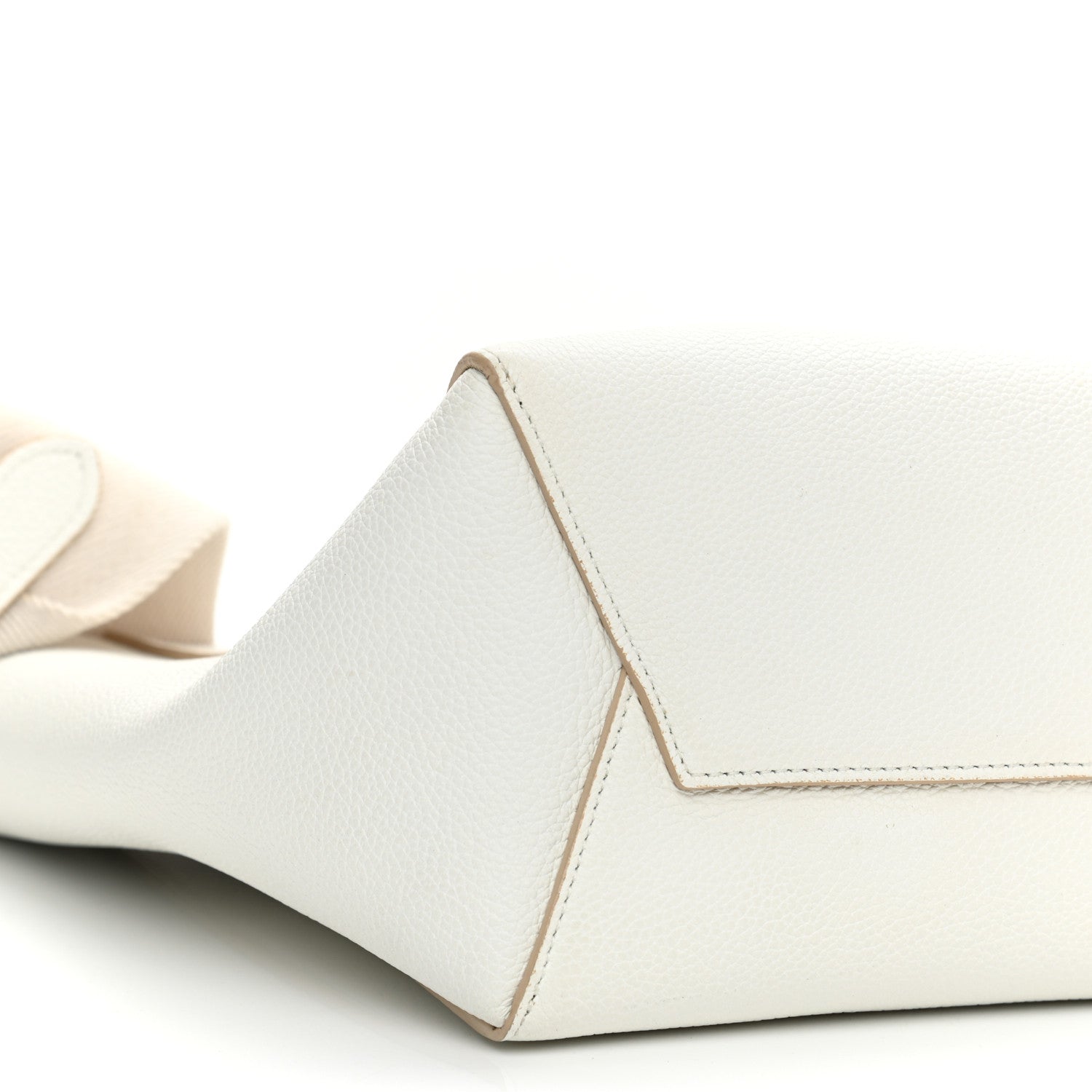 Celine Soft Grained Calfskin Small Sangle Bucket Bag White 5 of 9