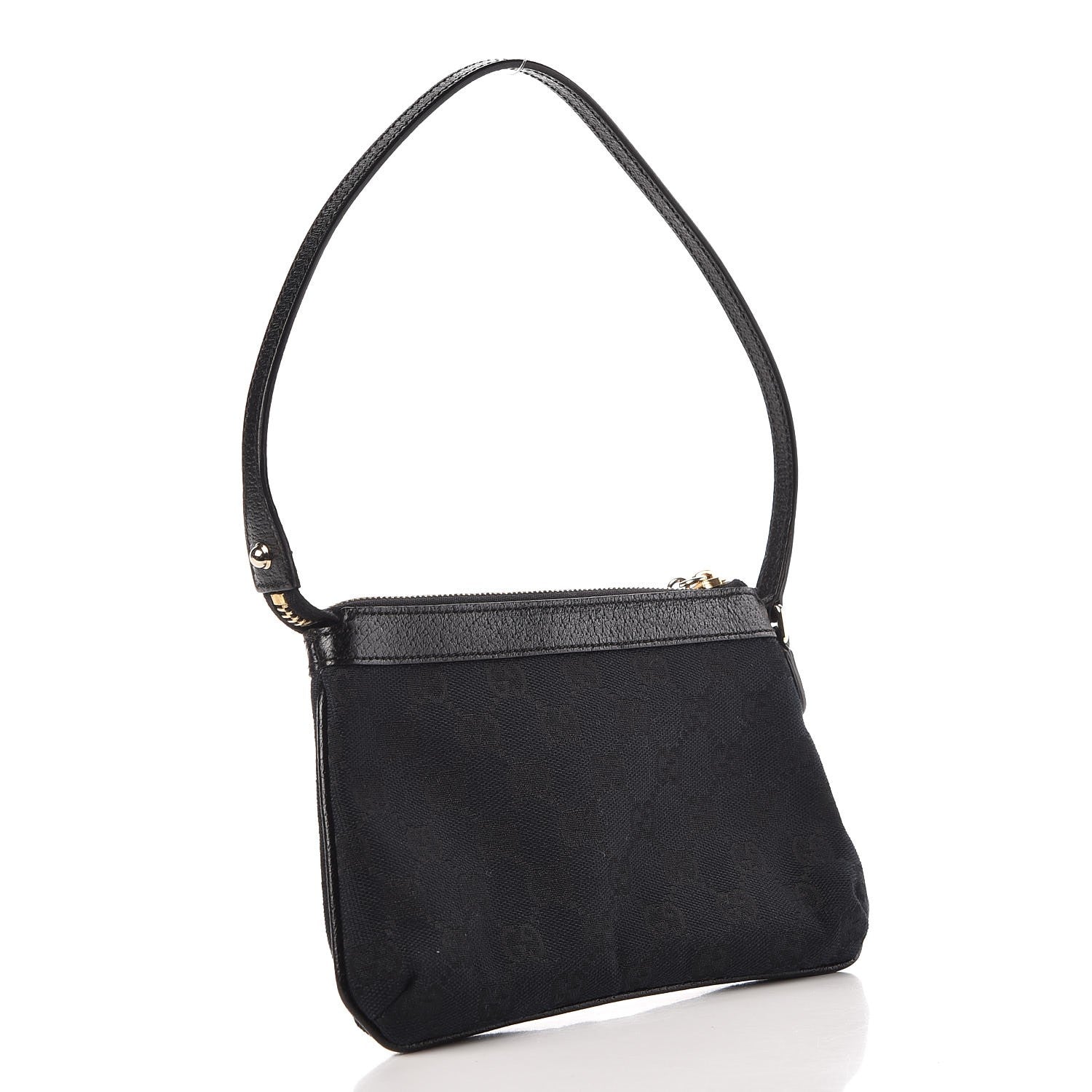 Gucci Monogram Bumble Bee Charm Pochette Black 3 of 8