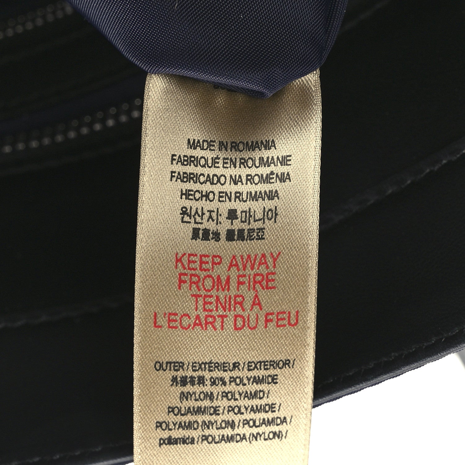 Burberry Nylon Logo Small Ardwell Tote Navy 7 of 12