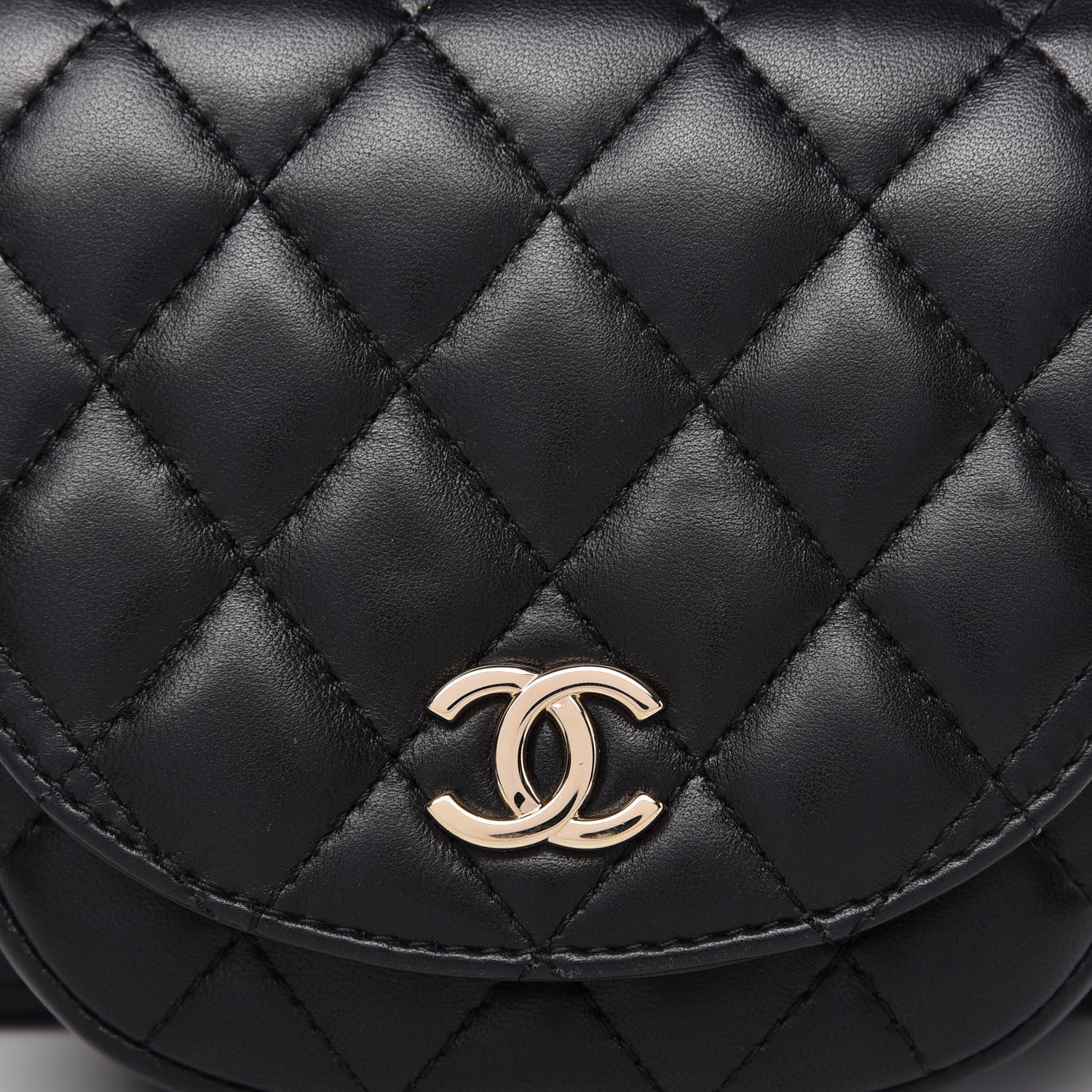 Chanel Lambskin Quilted Side Packs Black 12 of 12