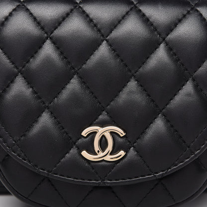 Chanel Lambskin Quilted Side Packs Black 12 of 12