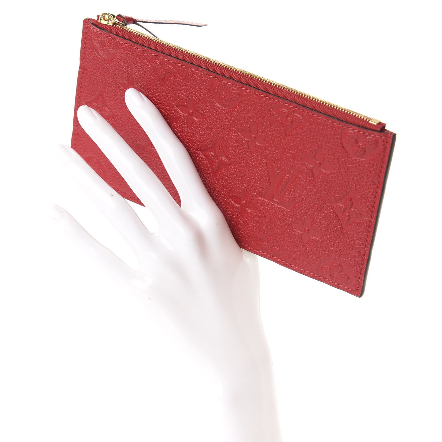 Empreinte Felicie Chain Wallet Zippered Insert Cherry