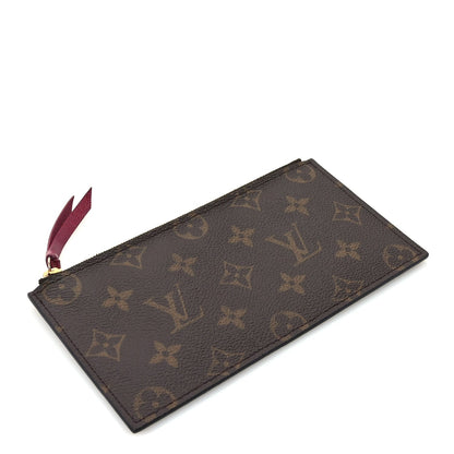 Louis Vuitton Monogram Felicie Chain Wallet Zippered Insert Fuchsia 4 of 7