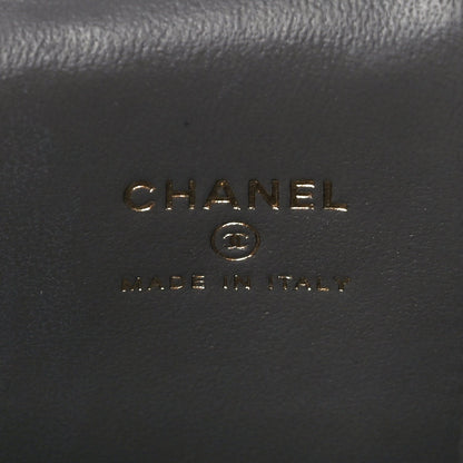 Chanel Lambskin Quilted Top Handle Mini Vanity Case With Chain Grey 5 of 9