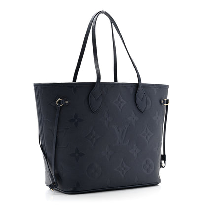 Louis Vuitton Empreinte Monogram Giant Neverfull MM Navy 4 of 11
