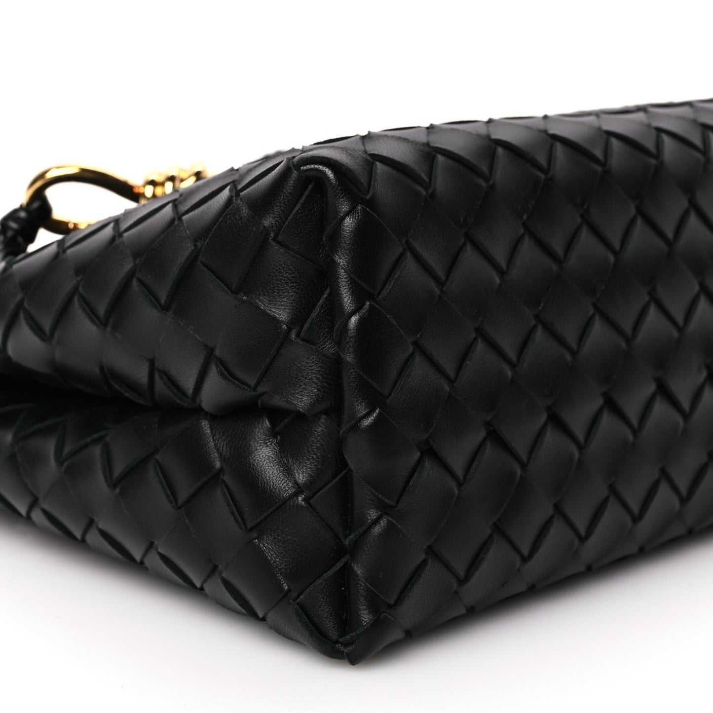 Nappa Intrecciato Small Andiamo Shoulder Bag Black