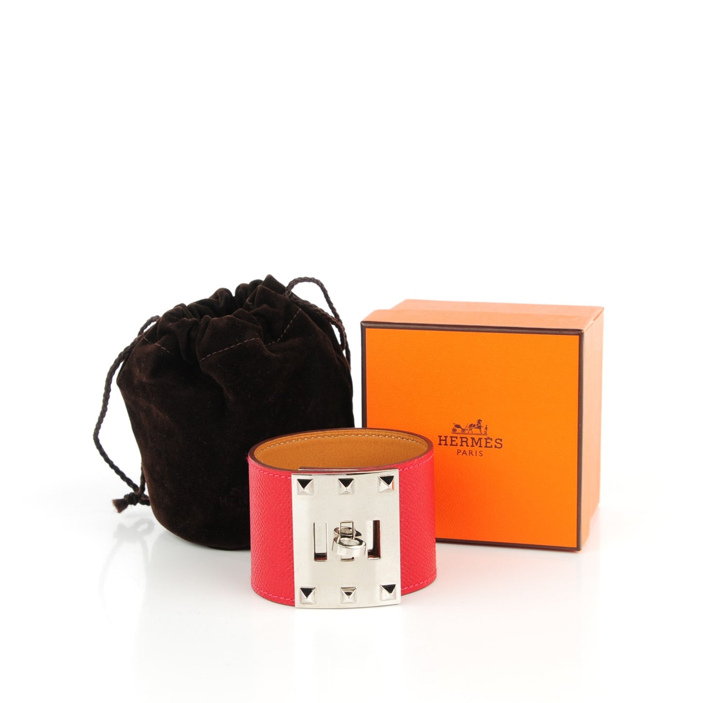 Epsom Kelly Dog Extreme Bracelet L Rouge Casaque