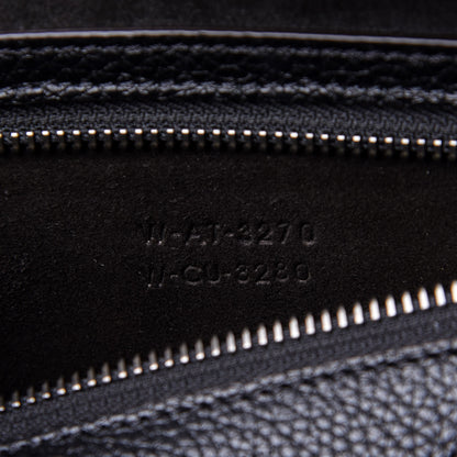 Celine Drummed Calfskin Mini Luggage Black 10 of 11