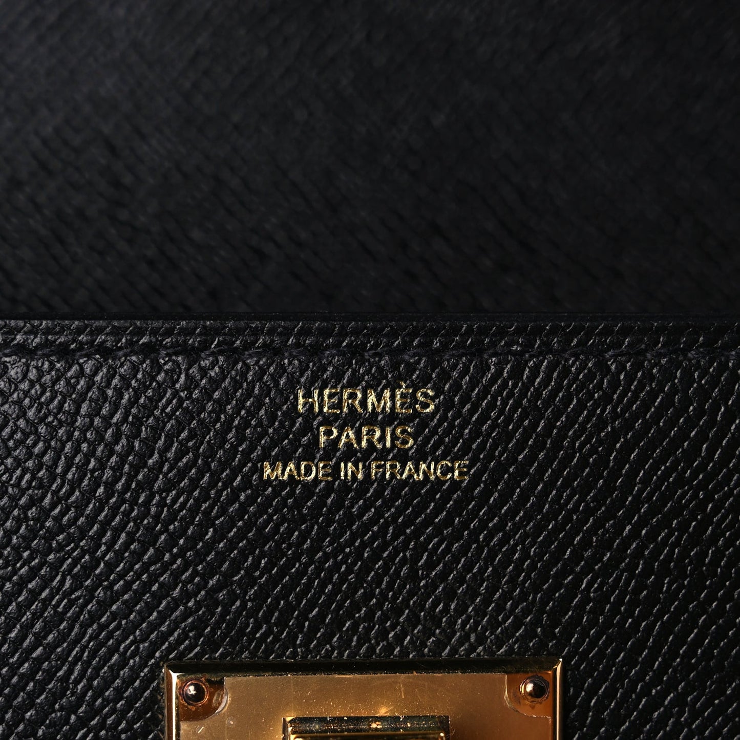 Madame Calfskin Kelly Pocket Long Wallet Black