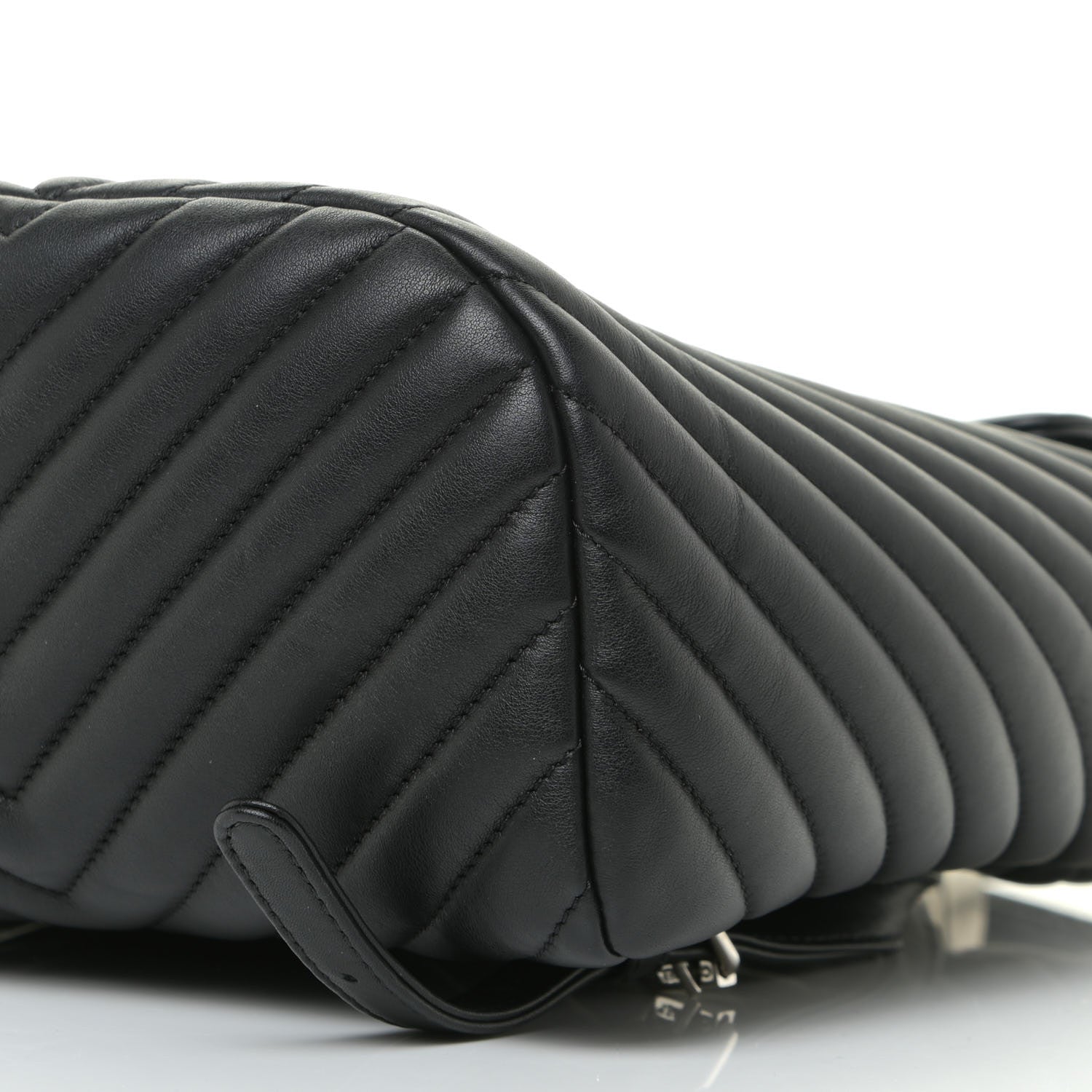 Chanel Calfskin Chevron Quilted Small Urban Spirit Backpack Black 10 of 14