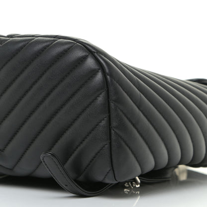 Chanel Calfskin Chevron Quilted Small Urban Spirit Backpack Black 10 of 14