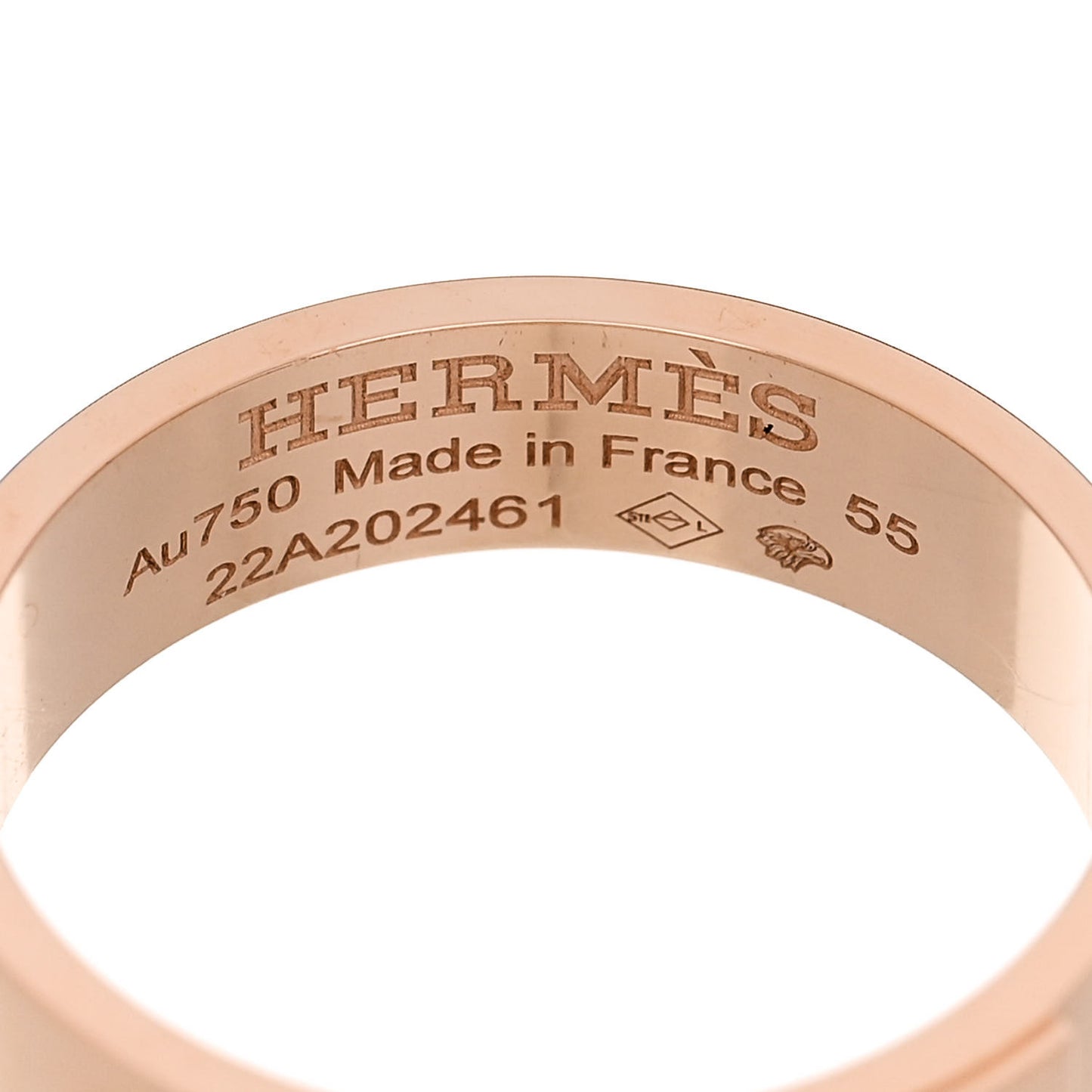 18K Rose Gold Diamond PM Kelly Ring 55 7.25