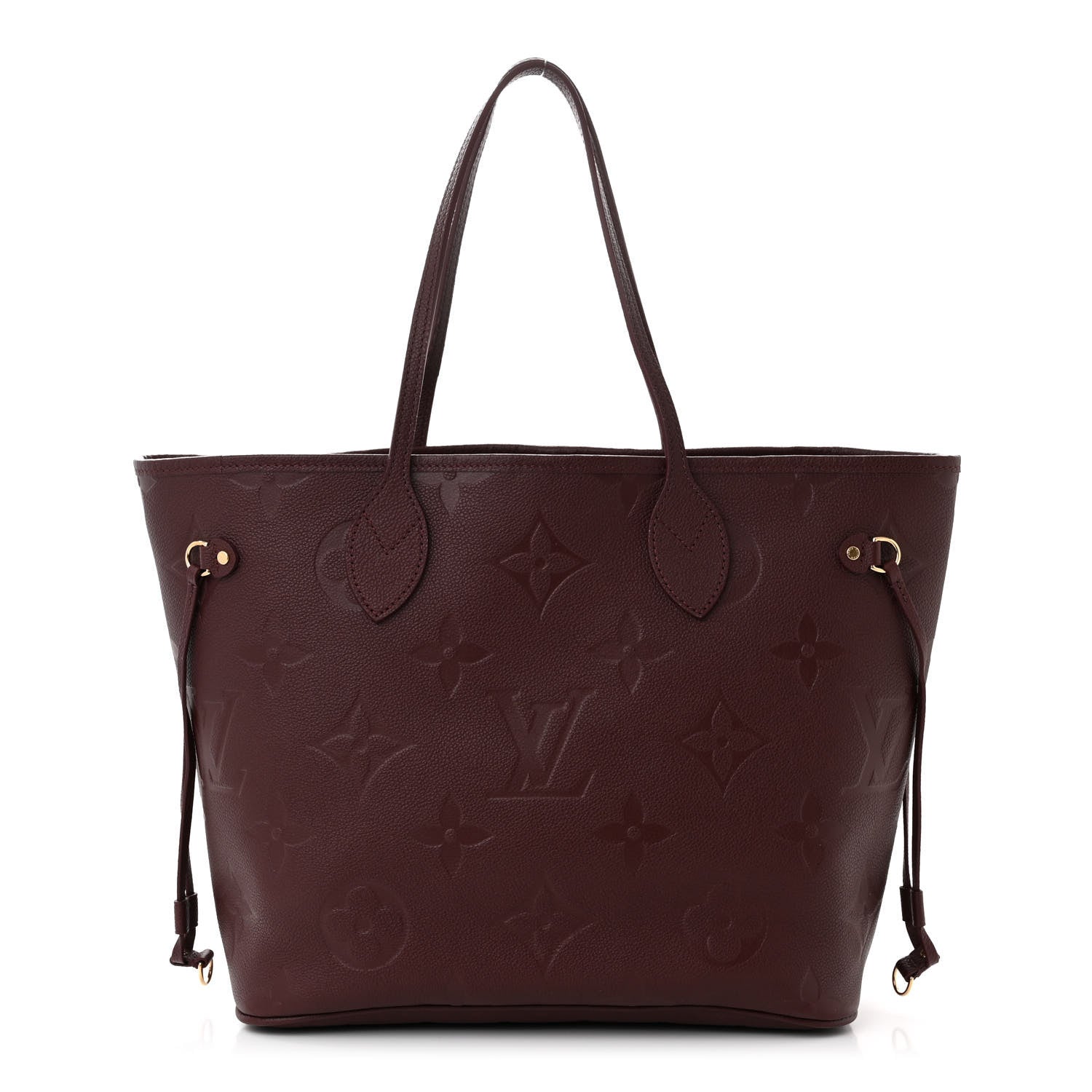 Louis Vuitton Empreinte Monogram Giant Neverfull MM Wine 1 of 10