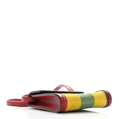 Gucci Canvas Marley Stripe Script Logo Mini Gucci 100 Crossbody Bag Red 4 of 9