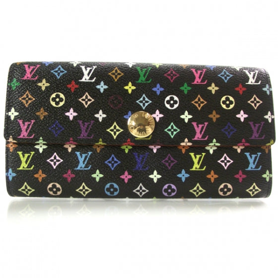 Monogram Multicolor Sarah Wallet Black